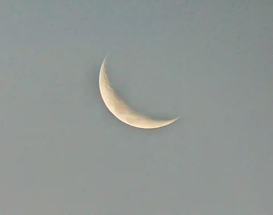 , Crescent Moon Boho Minimalist Moon