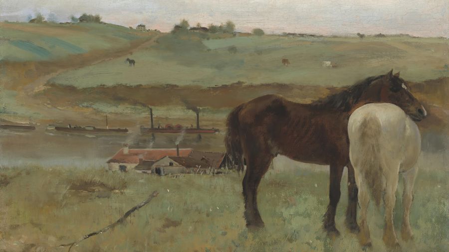 Edgar Degas, Horses in the Meadow