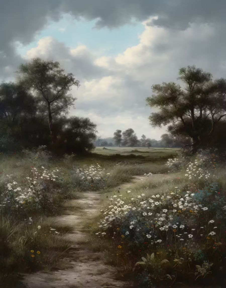 Countryside, Floral Country Field