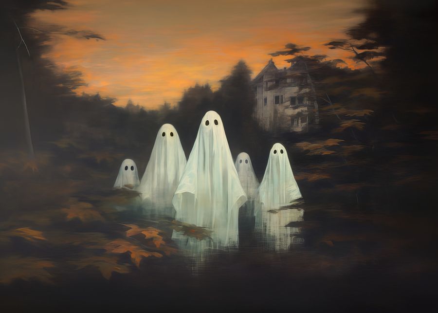 Seasonal, Ghost Forest Spooky Halloween