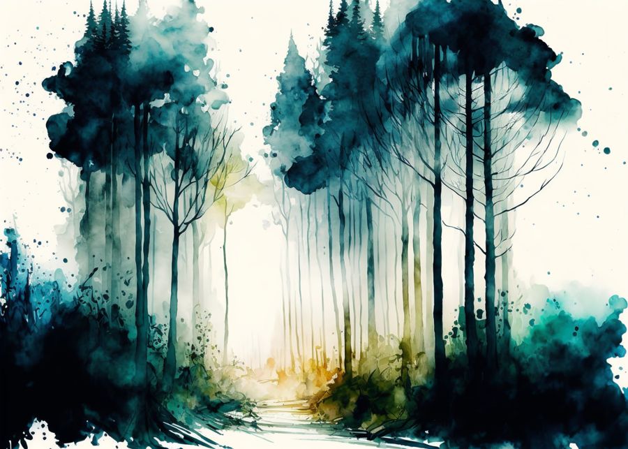 Forests, Green Forest Trees Nature Decor