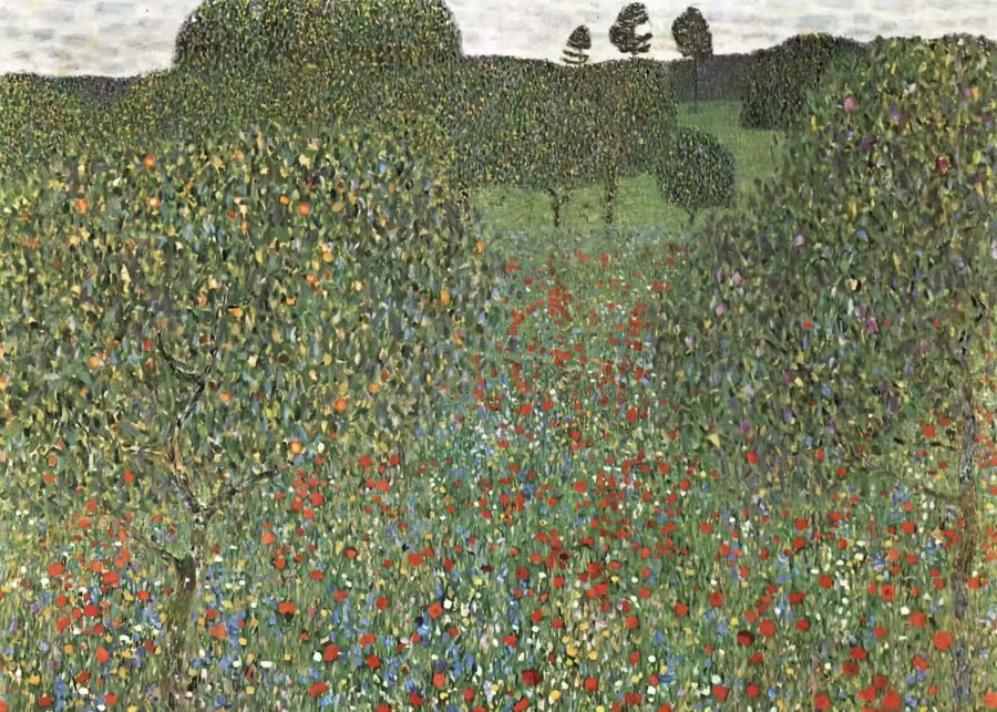 Gustav Klimt, Gustav Klimt Flower Field