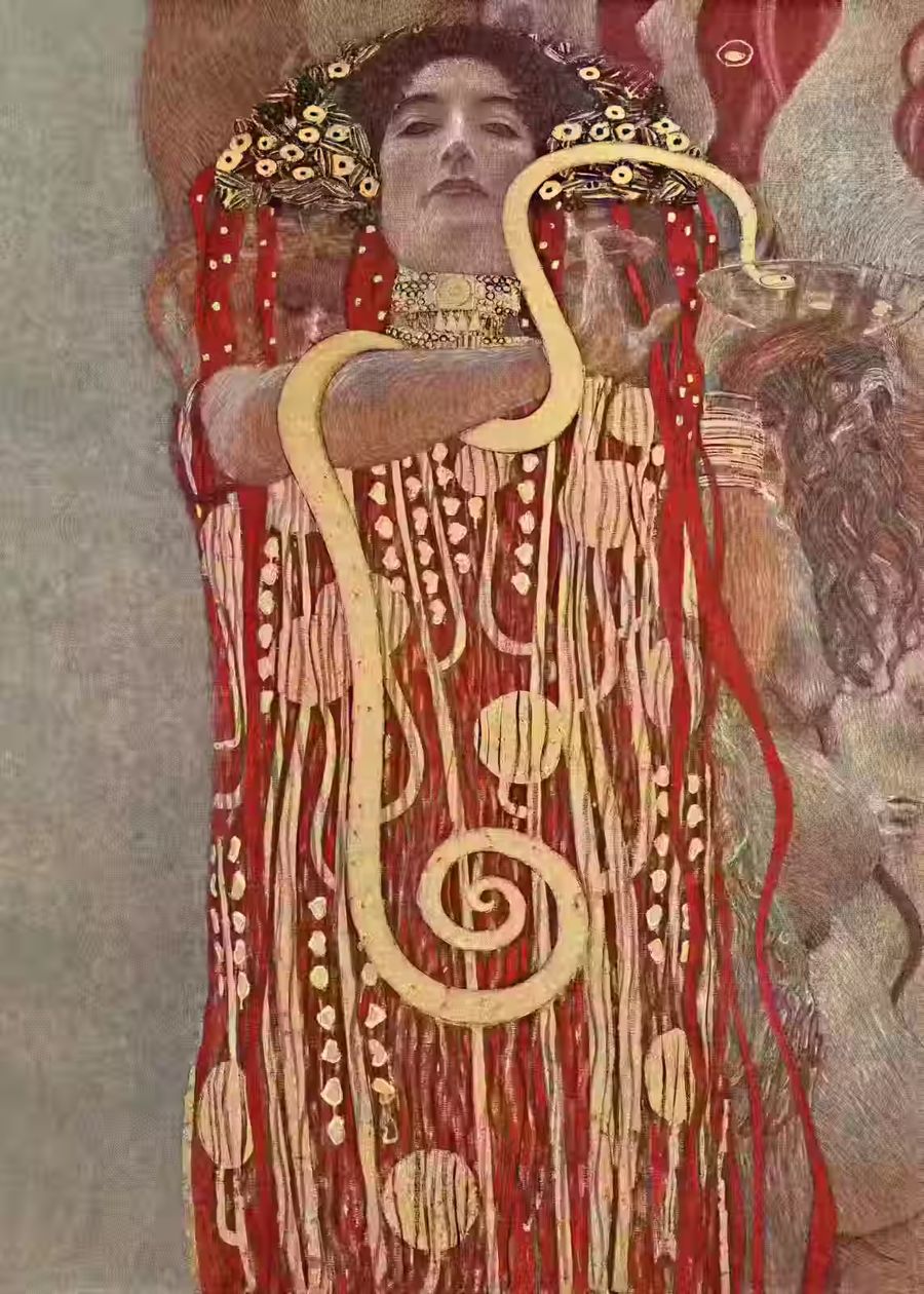 Gustav Klimt, Gustav Klimt Hygieia Ancient Greek