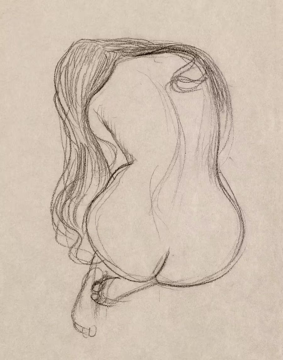 Gustav Klimt, Gustav Klimt Seated Female Nude