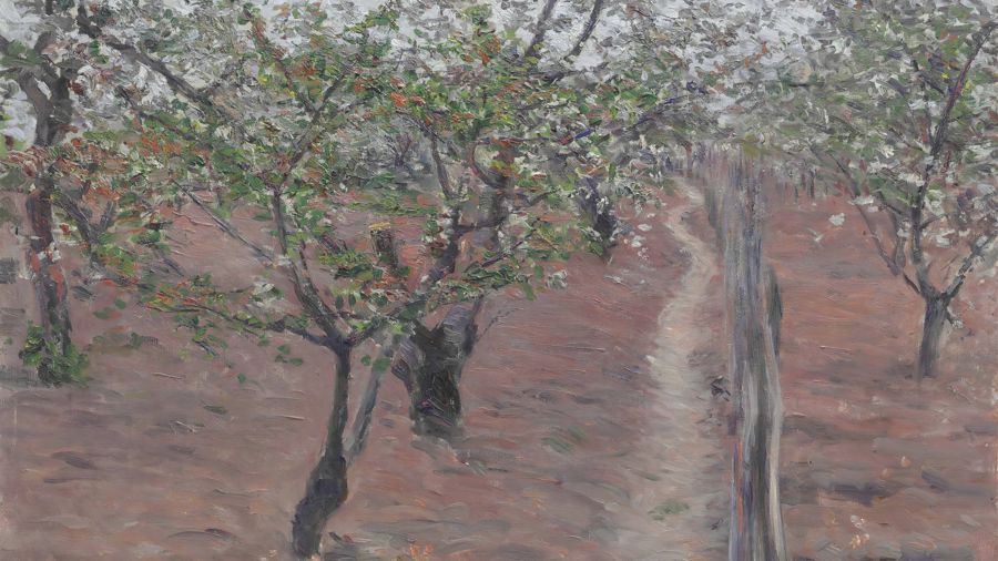 Gustave Caillebotte, Orchard Trees in Flower Petit Gennevilliers