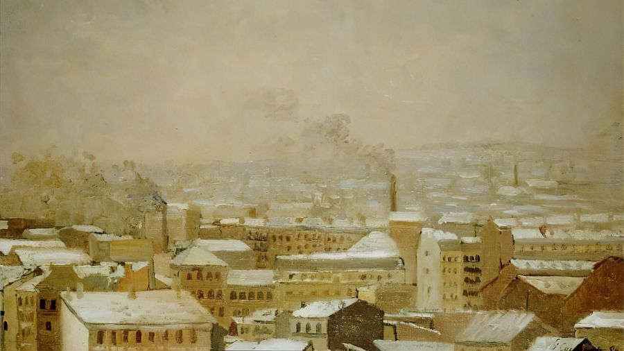 Gustave Caillebotte, Rooftops in the Snow Paris