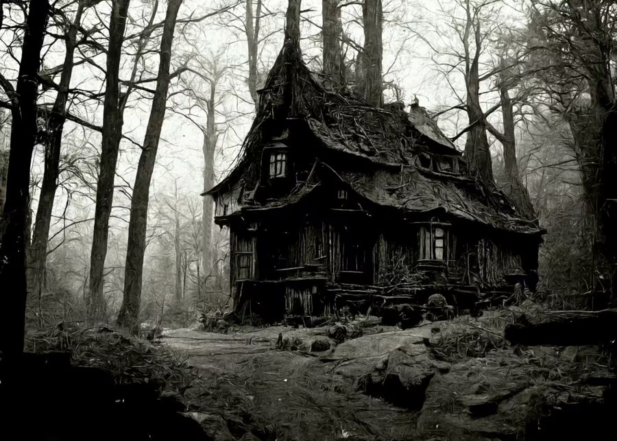 Seasonal, Haunted Abandoned House Halloween