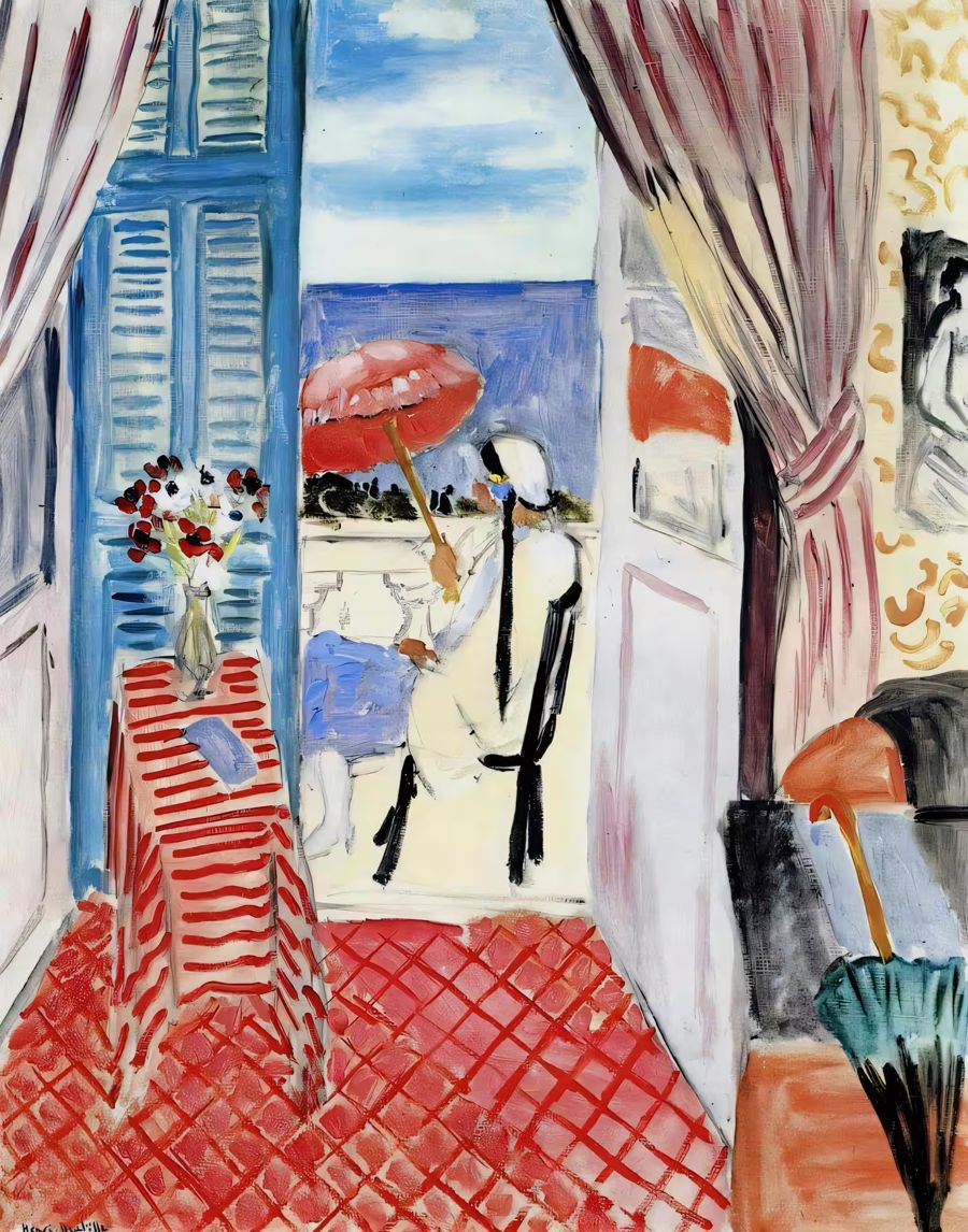 Henri Matisse, Henri Matisse Woman Red Umbrella