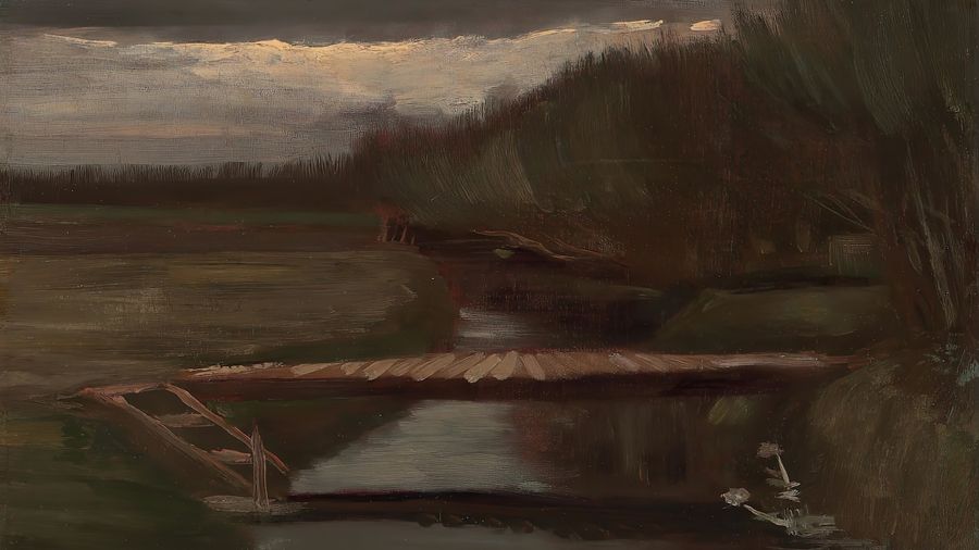 Vincent van Gogh, Landscape with Footbridge