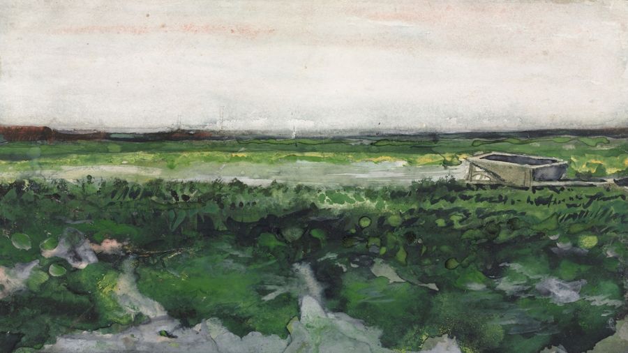 Vincent van Gogh, Landscape with Wheelbarrow