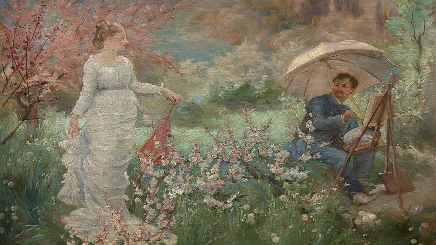Marie Bracquemond, The Painter and His Model