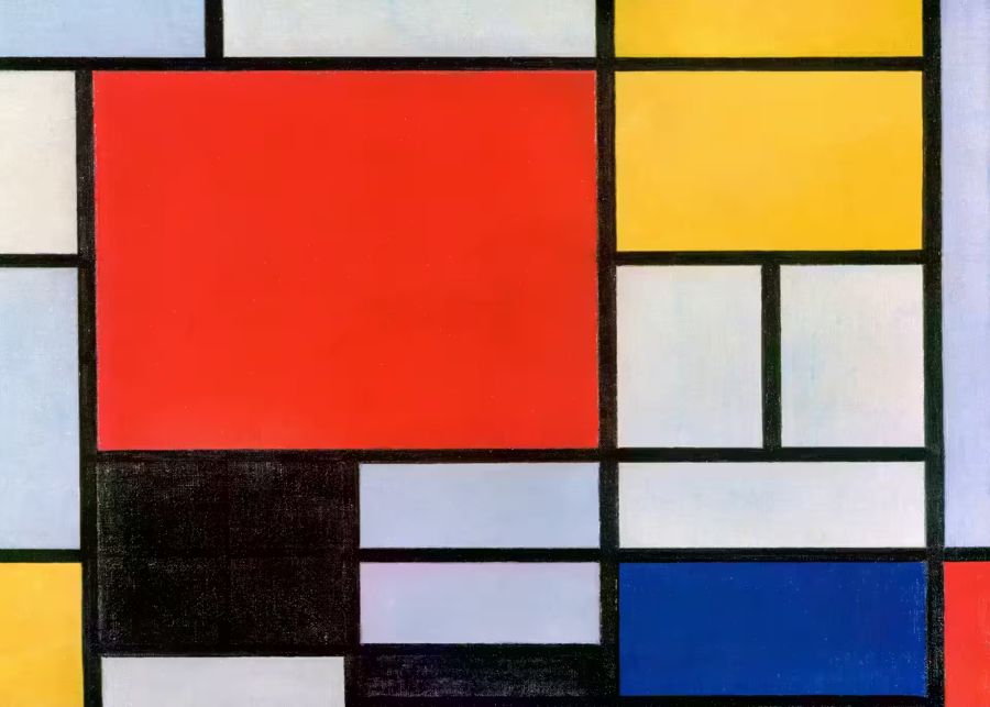 , Minimalist Colorful Abstract Piet