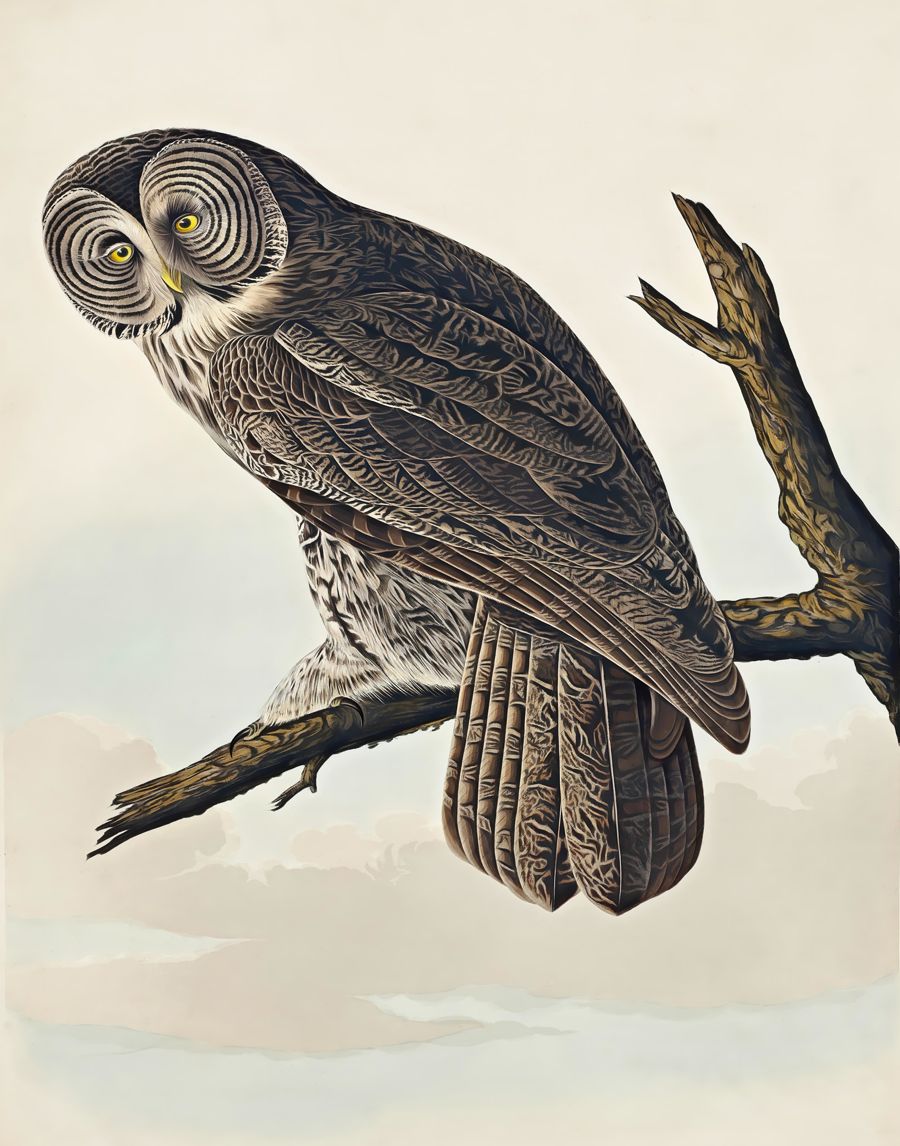 , Owl Illustration Owl Tree Branch