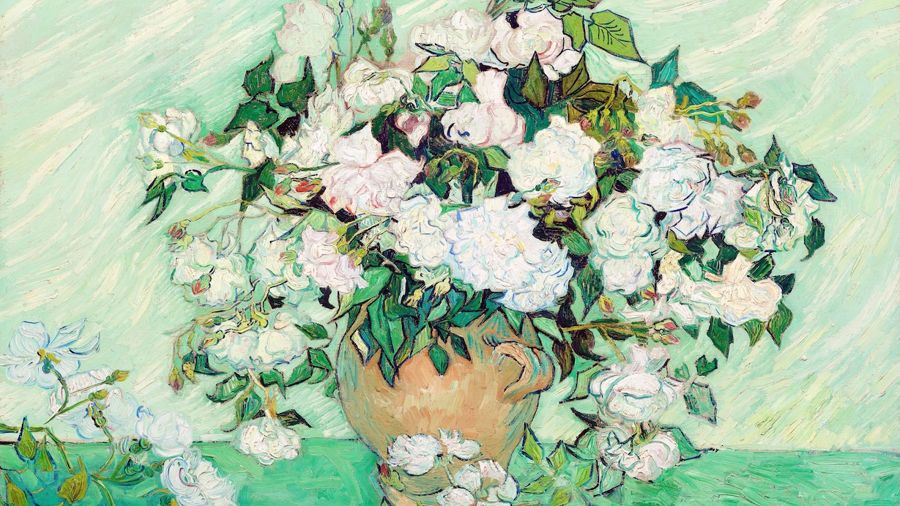 Vincent van Gogh, Roses in Vase