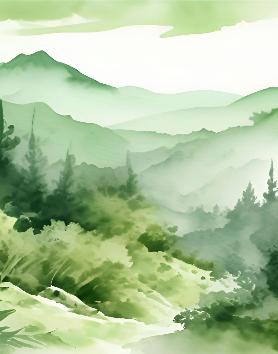 Forests, Sage Green Mountain Forest 3