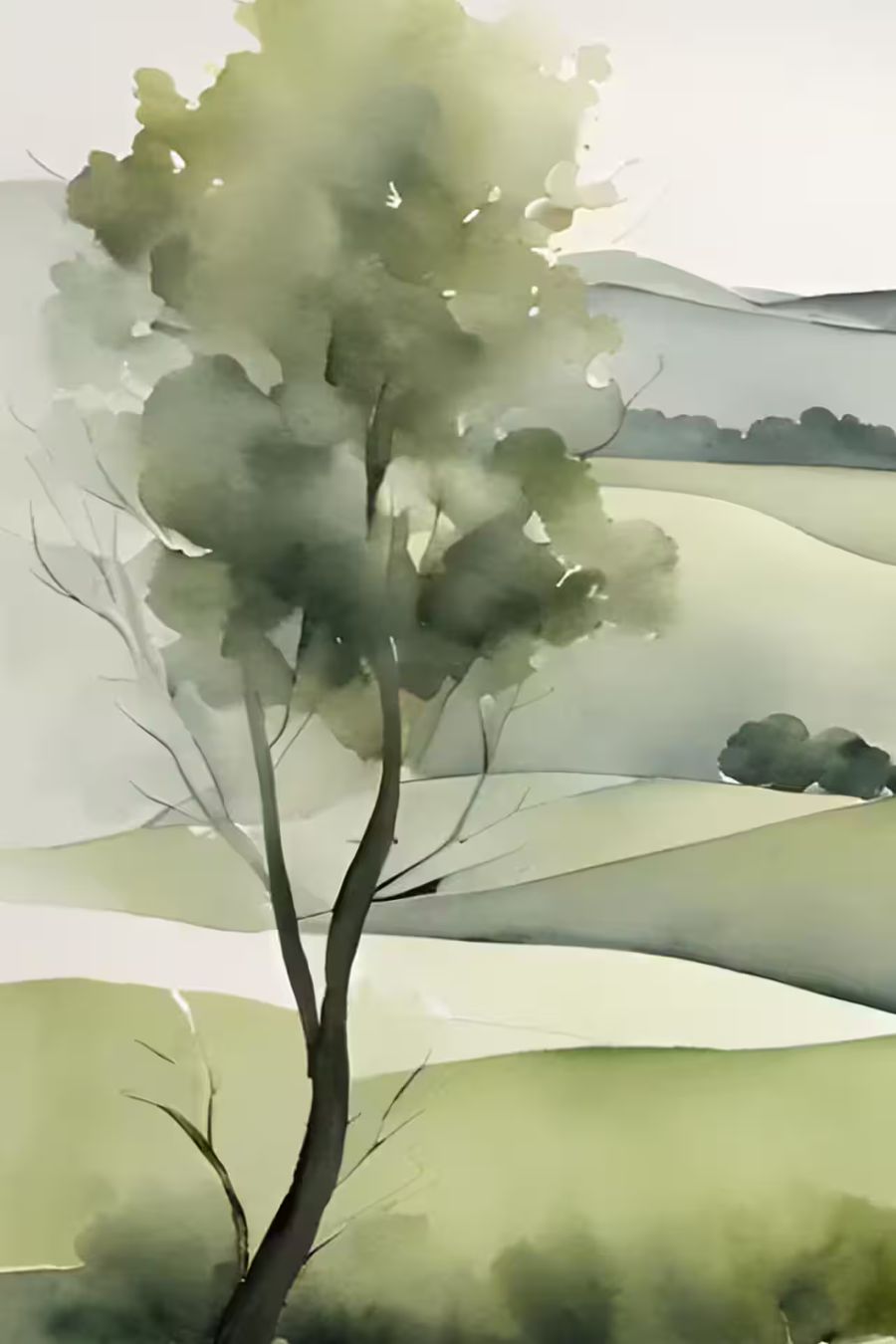 Countryside, Sage Green Mountain I Countryside