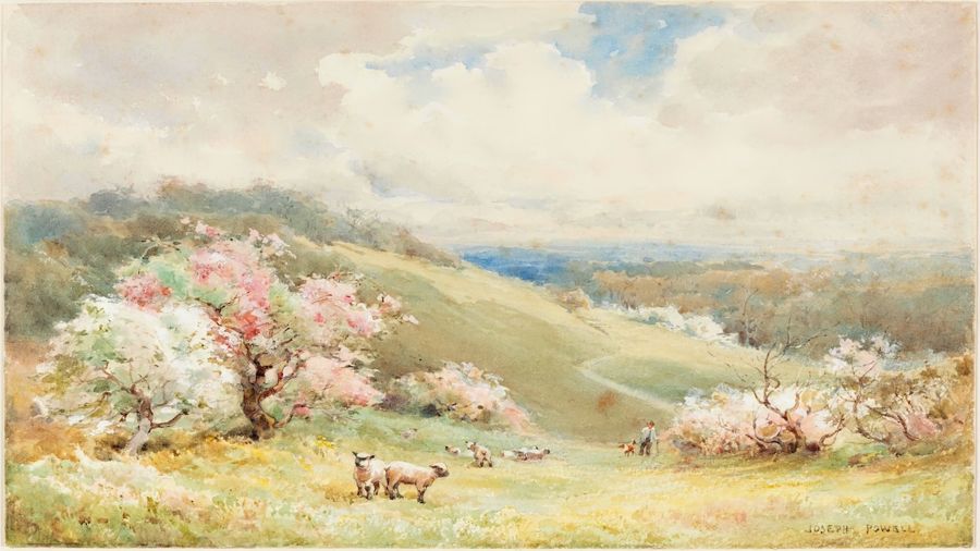 Seasonal, Spring Vintage Landscape