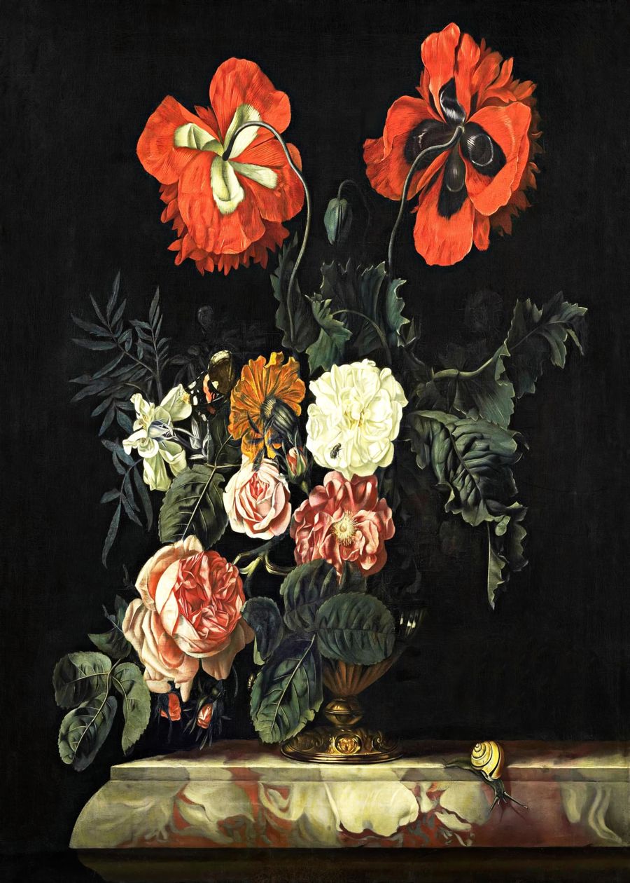 Flowers, Still Life Botanical Flowers Still