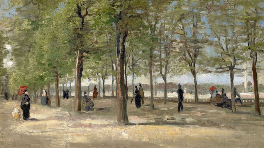 Vincent van Gogh, Terrace in Luxembourg Gardens