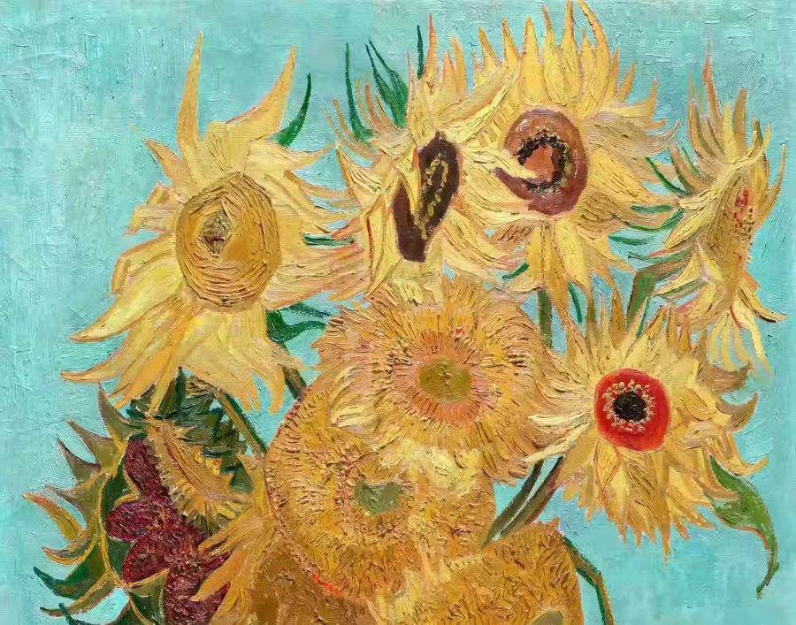 Vincent van Gogh, van Gogh Sunflowers Vase Twelve