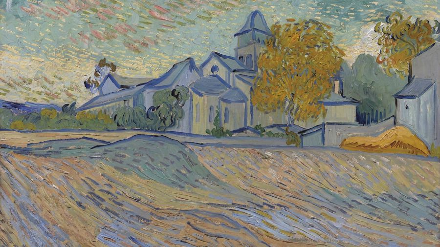 Vincent van Gogh, View of the Asylum and Chapel of Saint-Rémy