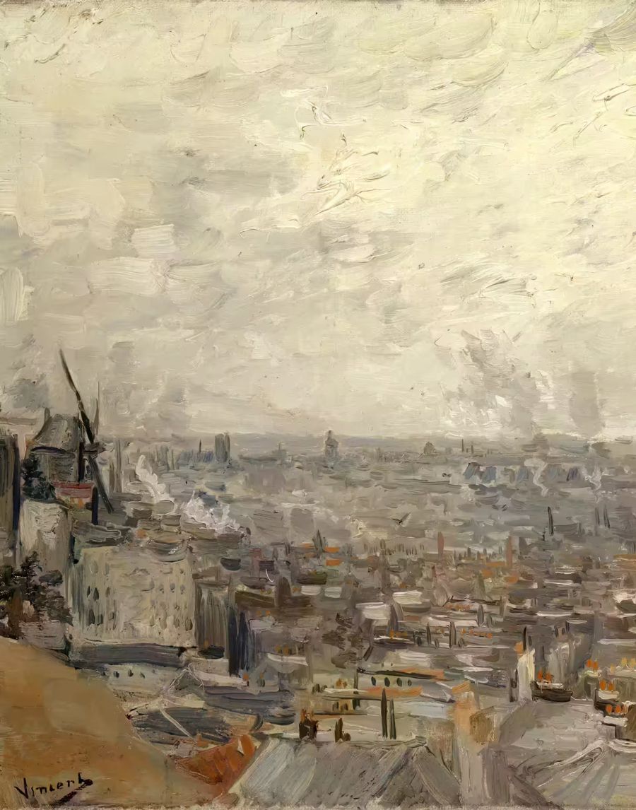 Vincent van Gogh, Vincent van Gogh View Paris Montmartre