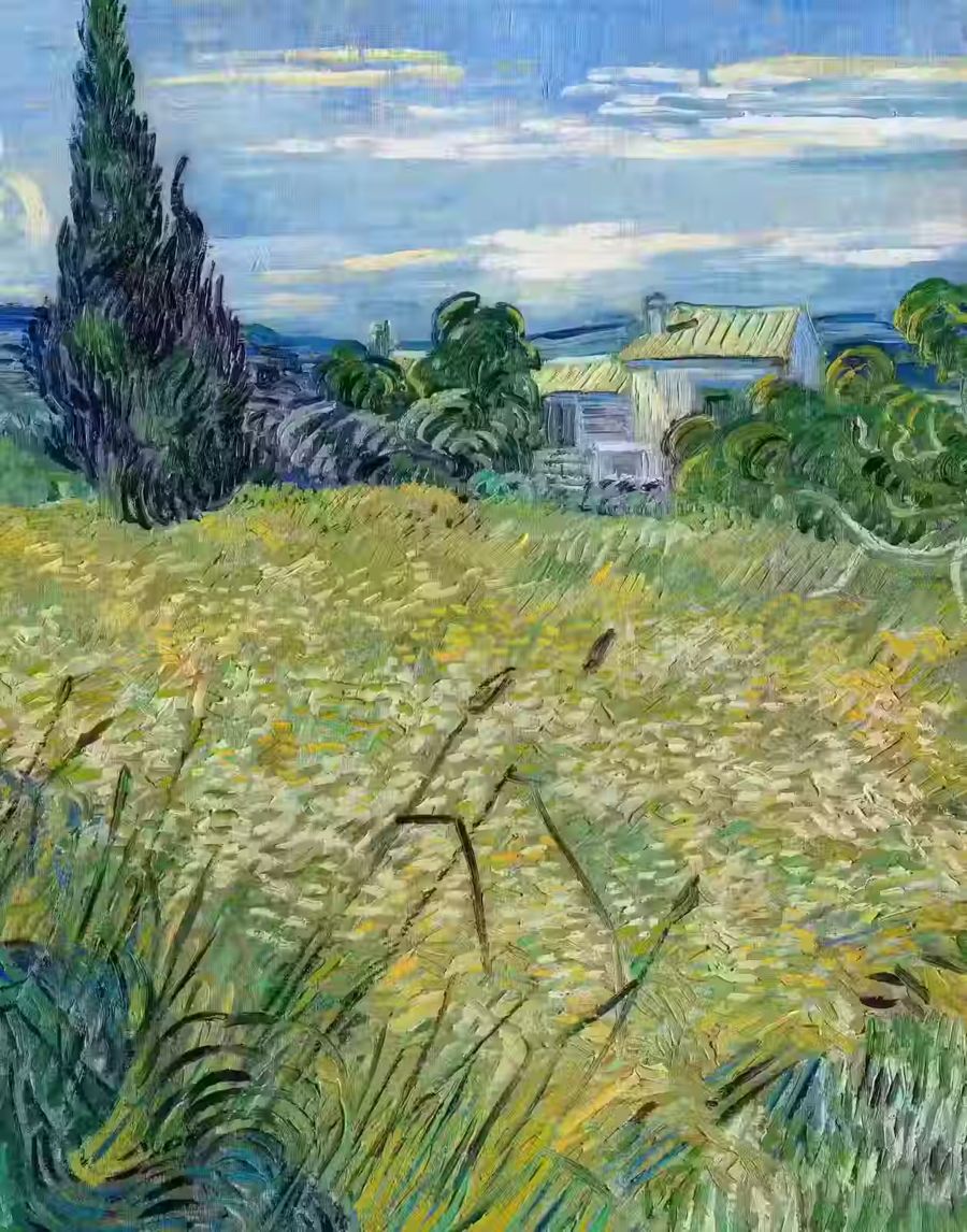 Vincent van Gogh, Vincent van Gogh Wheat Field Cypress