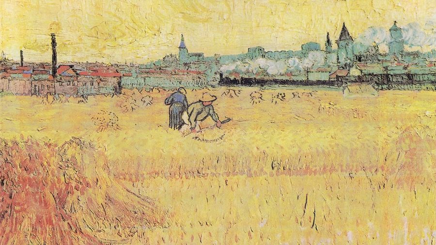 Vincent van Gogh, Wheat Field with View of Arles