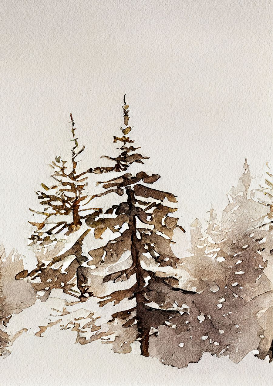 Seasonal, Winter Forest Landscape 3 Snowy