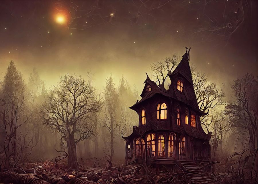 Forests, Witch House Dark Misty Forest