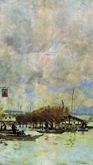 The Flood at Port Marly wallpaper