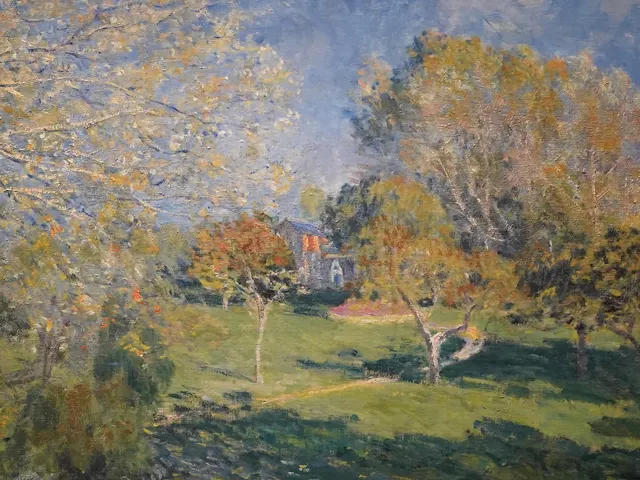 The Hoschede Garden Montgeron by Alfred Sisley, horizontal tablet wallpaper
