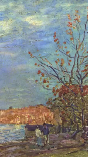The Loing at Moret wallpaper