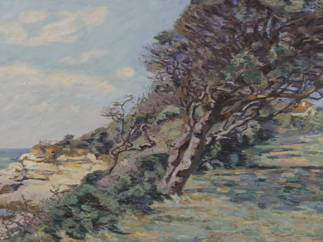 The Customs Point Saint Palais by Armand Guillaumin, horizontal tablet wallpaper