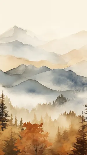 Autumn Mountain Forest wallpaper