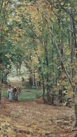 Avenue in the Parc De Marly wallpaper