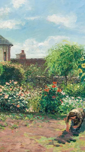 Garden at Eragny wallpaper