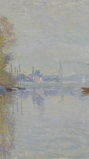 Autumn on the Seine Argenteuil wallpaper