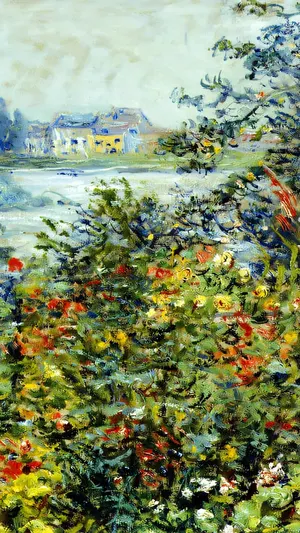 Flowers at Vétheuil wallpaper