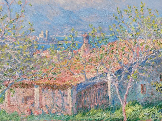 Gardeners House At Antibes by Claude Monet, horizontal tablet wallpaper