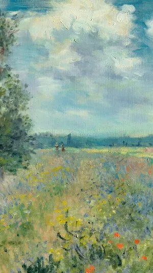 Poppy Fields near Argenteuil wallpaper