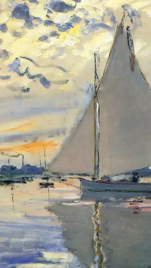 Sailboat at Le Petit Gennevilliers wallpaper