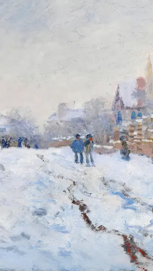 Snow at Argenteuil wallpaper