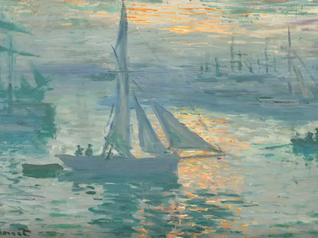 Sunrise Marine by Claude Monet, horizontal tablet wallpaper