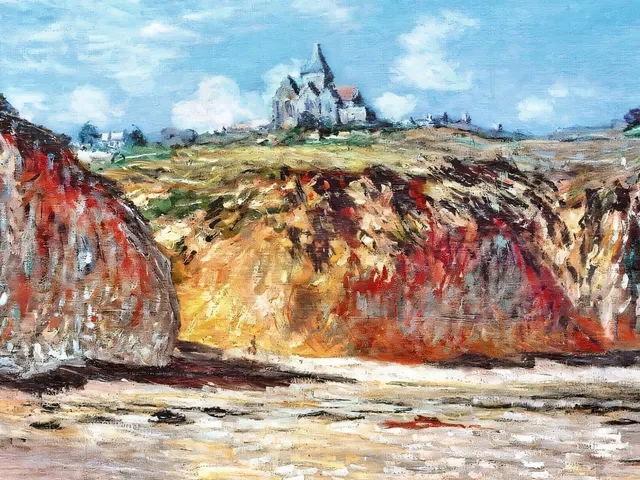 The Church at Varengeville by Claude Monet, horizontal tablet wallpaper