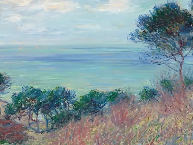 The Coast of Varengeville by Claude Monet, horizontal tablet wallpaper