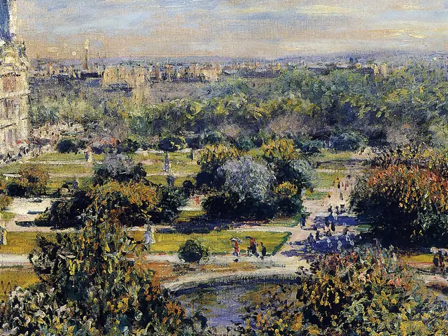The Tuileries Study by Claude Monet, horizontal tablet wallpaper
