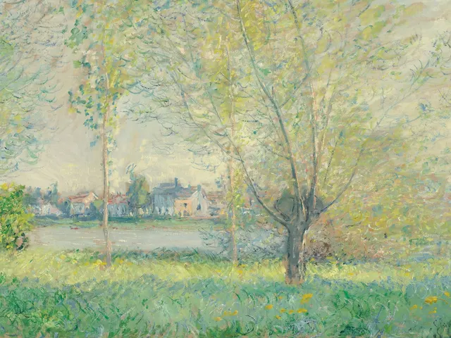 The Willows by Claude Monet, horizontal tablet wallpaper