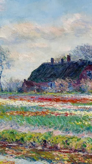 Tulip Fields at Sassenheim near Leiden wallpaper