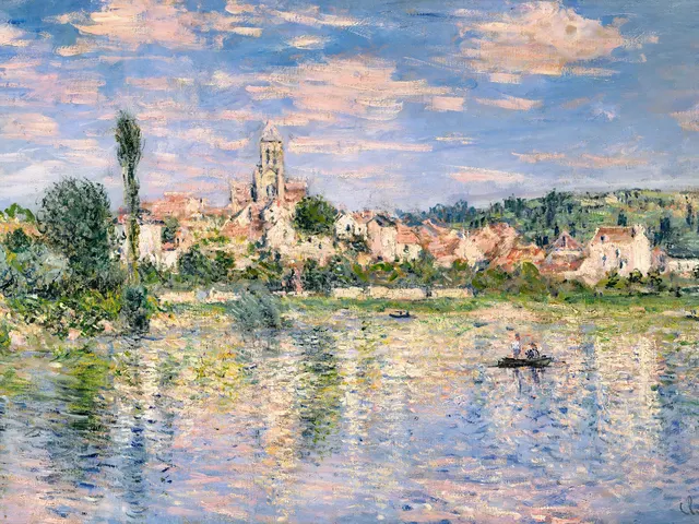Vetheuil in Summer by Claude Monet, horizontal tablet wallpaper
